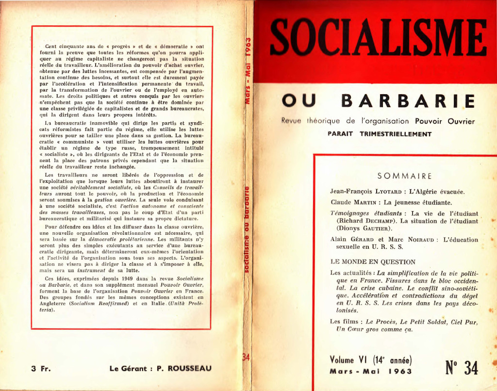 socialisme ou barbarie rosa luxemburg
